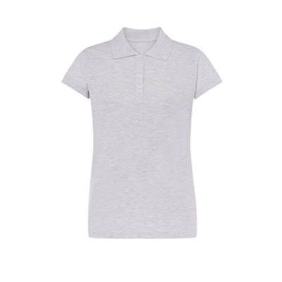 T-shirt Polo standard damski Kolor: jasnoszary melanż Rozmiar: S
