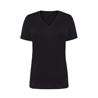 Koszulka damska V-neck do nadruku Kolor: czarny Rozmiar: L