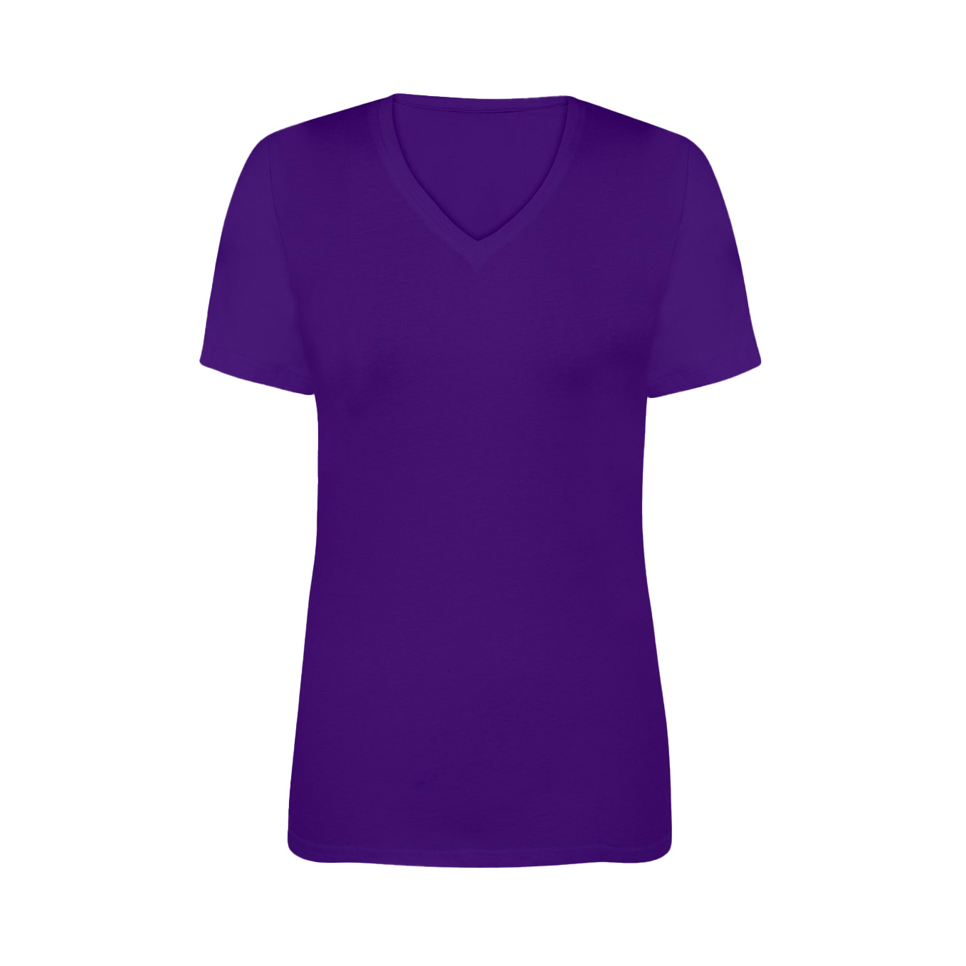 Koszulka damska V-neck do nadruku Kolor: fioletowy Rozmiar: S