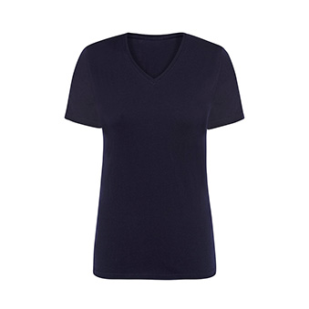Koszulka damska V-neck do nadruku Kolor: granatowy Rozmiar: S