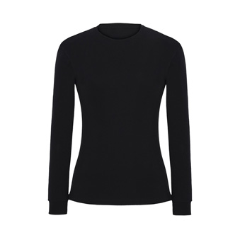 Koszulka damska Longsleeve Comfort z długim rękawem Kolor: czarny Rozmiar: S
