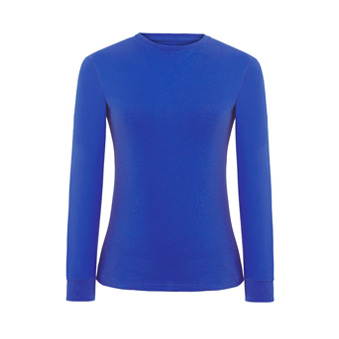 Koszulka damska Longsleeve Comfort z długim rękawem Kolor: niebieski Rozmiar: S