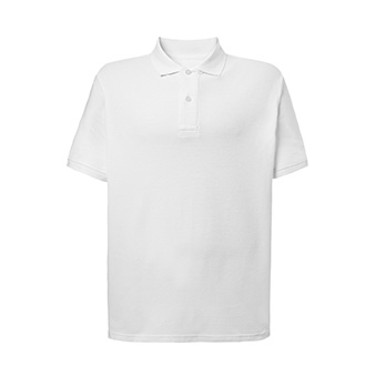 Koszulka męska Polo Standard do nadruku Kolor: biały Rozmiar: M