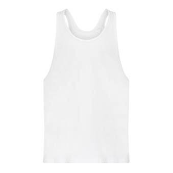 Koszulka uniwersalna (unisex) bez rękawków do nadruku Kolor: biały Rozmiar: XS