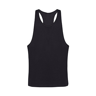 Koszulka uniwersalna (unisex) bez rękawków do nadruku Kolor: czarny Rozmiar: XS