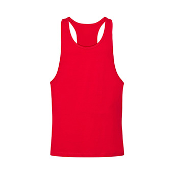 Koszulka uniwersalna (unisex) bez rękawków do nadruku Kolor: czerwony Rozmiar: XS