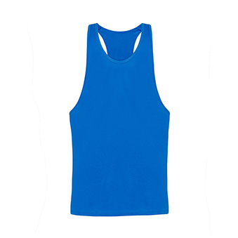 Koszulka uniwersalna (unisex) bez rękawków do nadruku Kolor: niebieski Rozmiar: XS