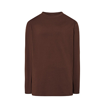 Koszulka Longsleeve z długim rękawem do nadruku Kolor: ciemnobrązowy Rozmiar: XS