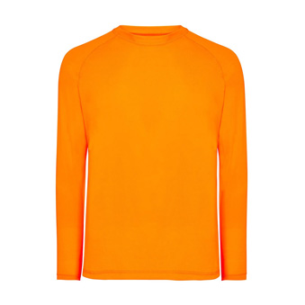 Koszulka Longsleeve Sport z długim rękawem do nadruku Kolor: pomarańczowo-neonowy Rozmiar: S
