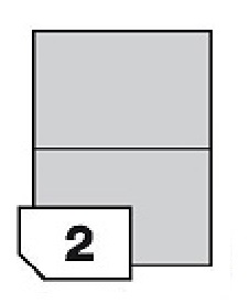 Self-adhesive polyester film labels for laser printers and copiers - 2 labels on a sheet