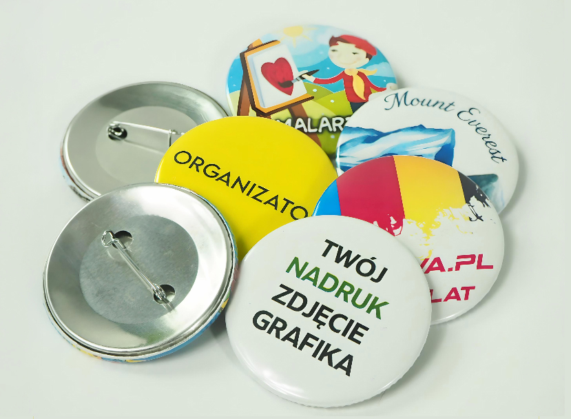 Elementy do składania przypinek z agrafką