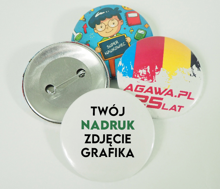 Elementy do składania przypinek z agrafką