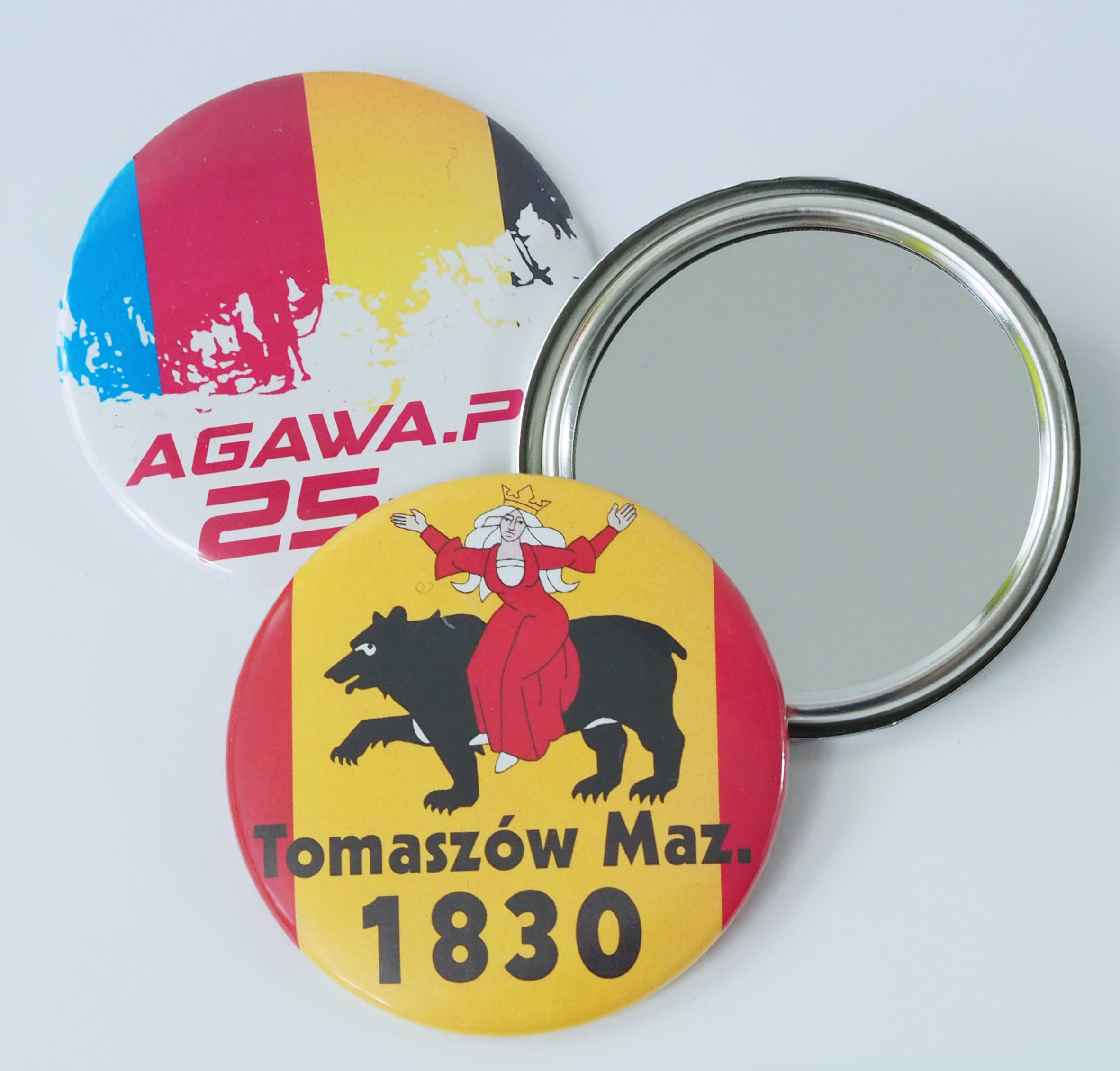 Elementy do składania znaczków z lusterkiem