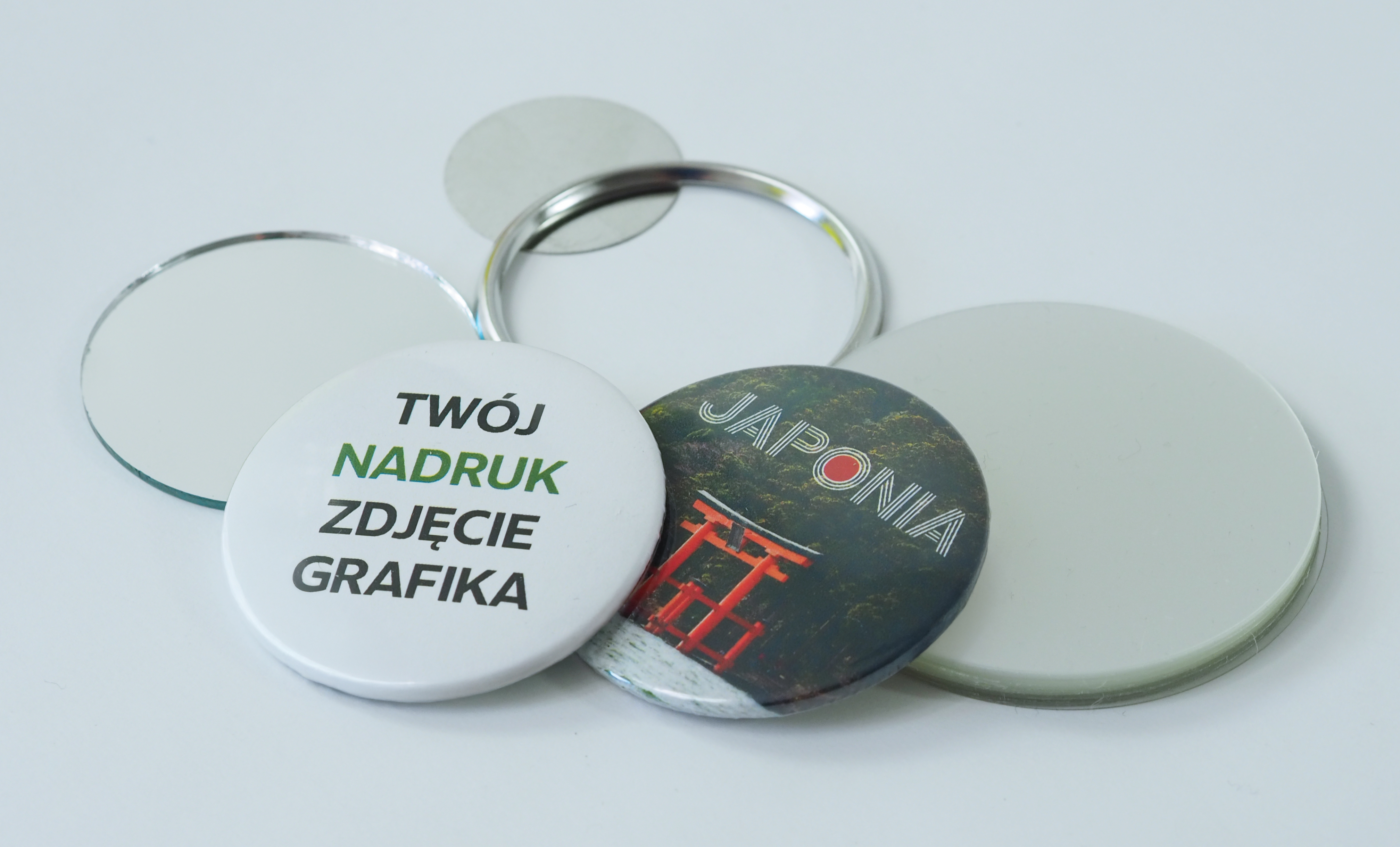 Elementy do składania znaczków z lusterkiem