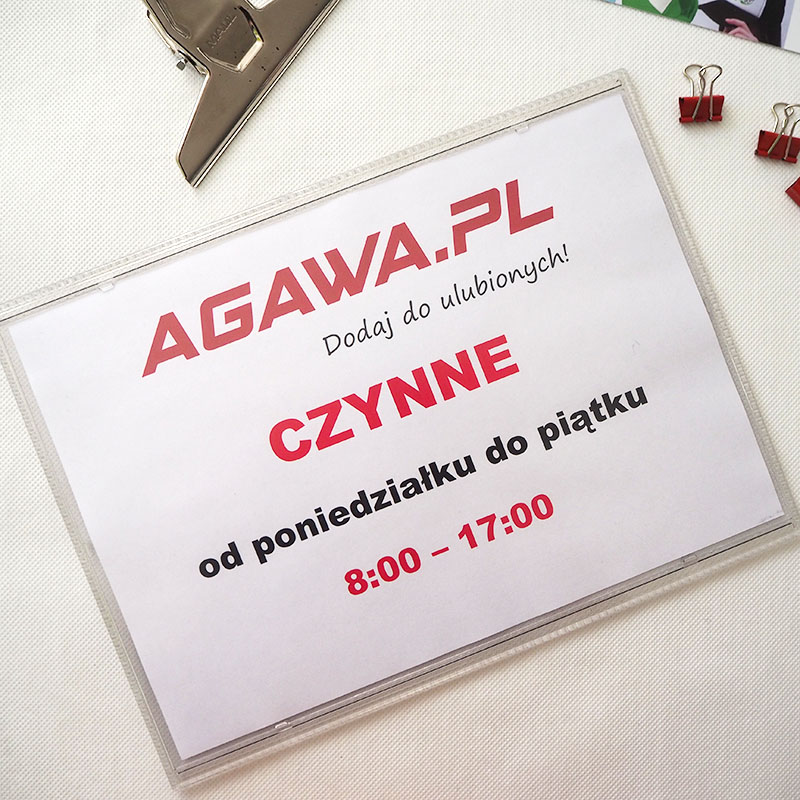 Tabliczka informacyjna samoprzylepna - 10 sztuk