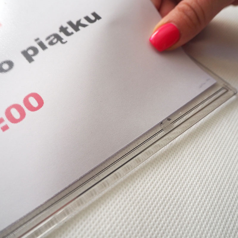 Tabliczka informacyjna samoprzylepna - 10 sztuk