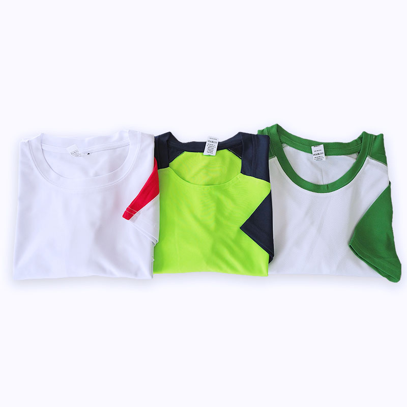 Sublimation T-shirt with colour side panels